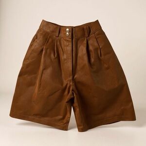 Vintage Suede High Waisted Shorts